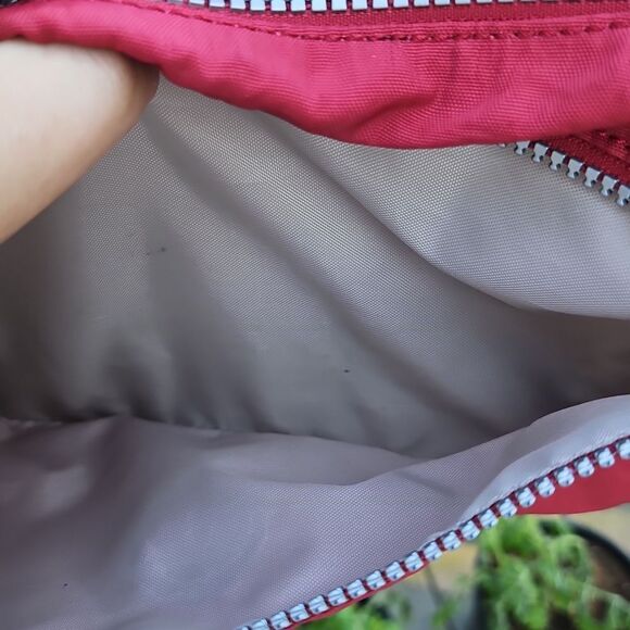 Kipling Pinkish-Red Crossbody Bag with Adjustable Strap & Monkey Keychain - Picture 3 of 8